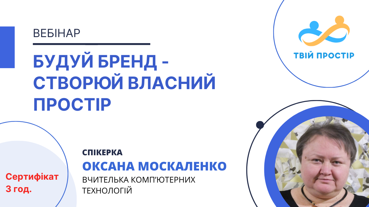 Будуй бренд – створюй власний простір